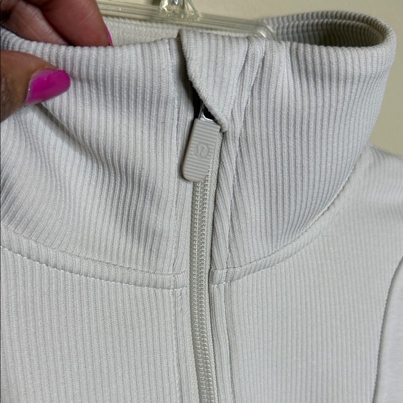 Lululemon Brushed Softstream High-Neck Half Zip Women's Athletic Sweatshirt Top - Picture 4 of 8